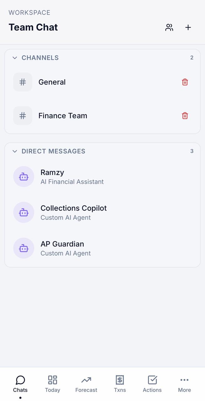 AutoPilot Platform mobile Team Chat product preview